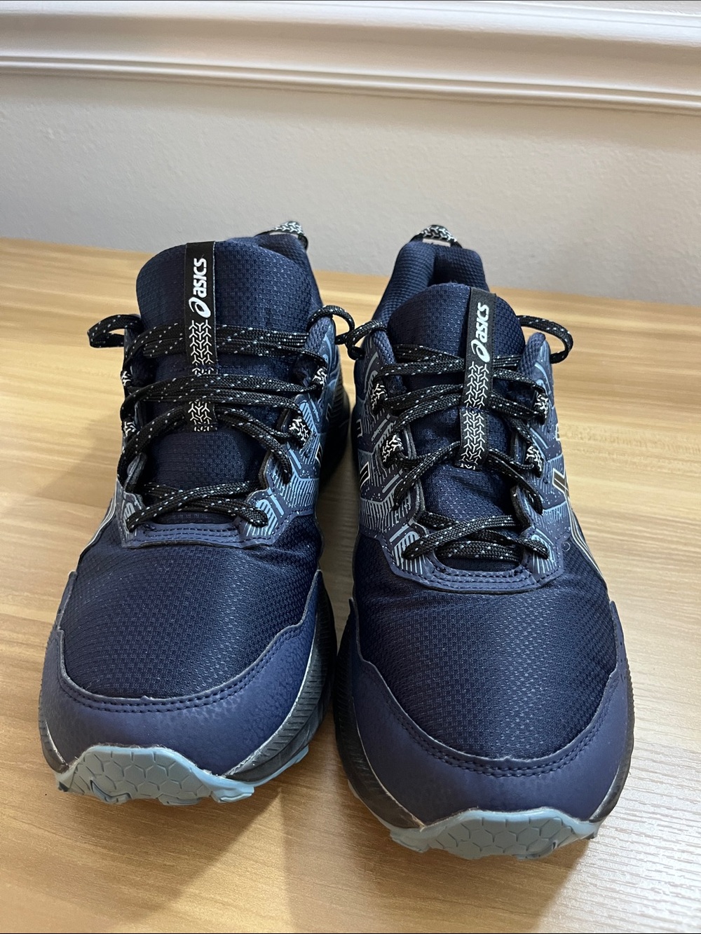 ASICS Men's Navy Athletic Running Sneakers